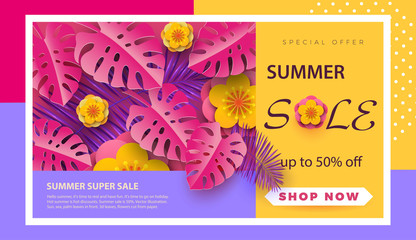 Summer sale background layout for banners,Wallpaper,flyers, invitation, posters, brochure, voucher discount.Vector illustration template.