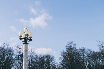 Lamp Post On Street