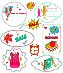 Collection of funny tags Back to school