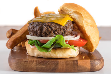 Burger and Fries