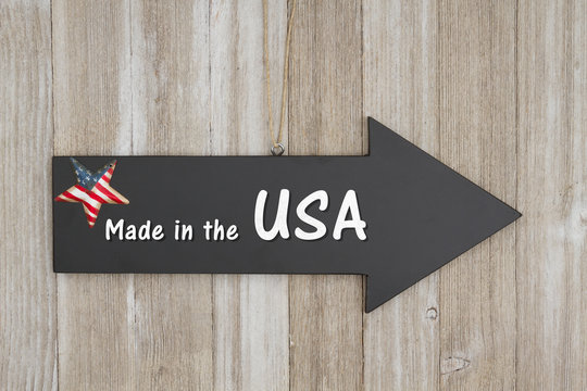 Made in the USA sign