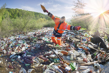 Special operation to clean up the river of debris