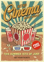Vintage cinema poster © DGIM studio