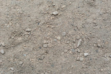 Gravel and pebbles background pattern, small and big sand