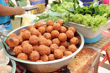 Fermented pork spicy salad