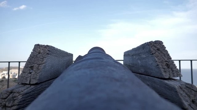 Cannon and blue sky 4k
