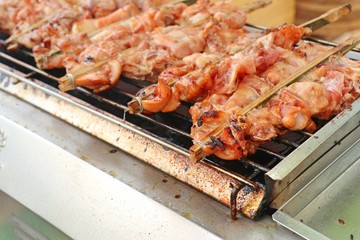 grilled chicken at street food
