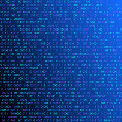 Vector Illustration. Background with digital elements. System electronic code