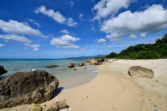 Small cosy Ancon beach being in the vicinity of the Trinidad city on Cuba
