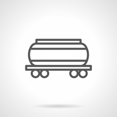 Cistern black simple line vector icon