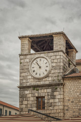 Fototapeta na wymiar Montenegro Kotor Clock Tower