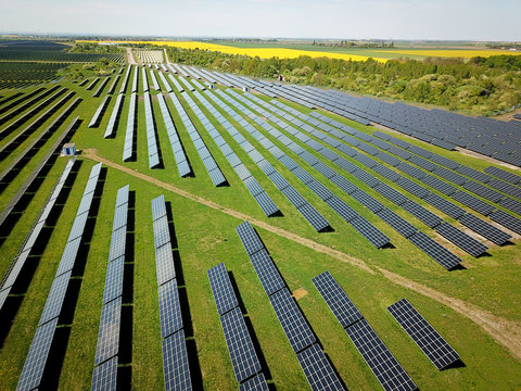 Solarpark, Luftbild