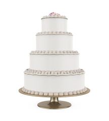 Tiered Cakes Isolated