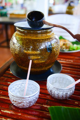 Traditional pottery jar for drinking water