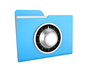 Computer Folder Locked Isolated