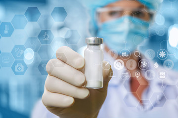 Fototapeta premium Doctor with a cure in hand .