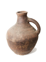old clay wine jug