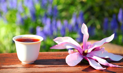 Black Chinese Tea garden