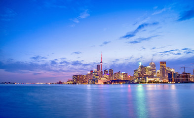 Skyline of Toronto in Canada