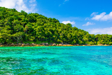 Landscape of tropical island Koh Tachai