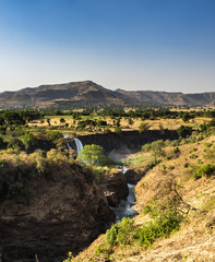 Fototapeta na wymiar Äthiopien - Am blauen Nil bei Tis Issat