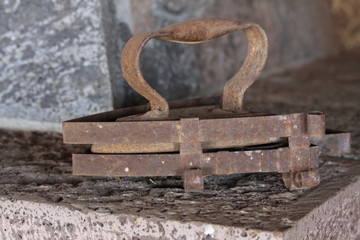 plancha de metal antigua