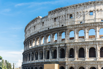 Fototapeta na wymiar inside of Colosseum in Rome, Italy