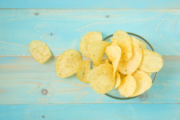 Potato chips with spicy