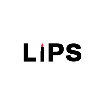 Lipstick Logo Icon Template
