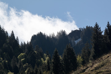 austrian alps, hills and mountains