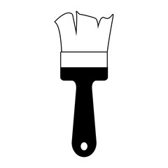 Paint brush construction vector illustration graphic design