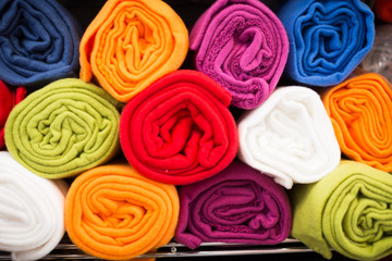 Fototapeta premium image of different cotton colour towel