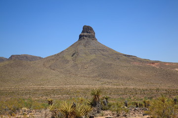 Mountain and Desert Landscape in American Southwest