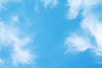 Naklejka na ściany i meble white Clouds with blue sky