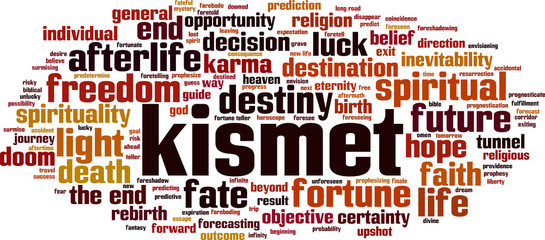 Kismet word cloud