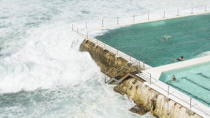 Pools with sea water in Bondi Beach, Sydney