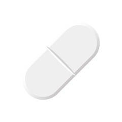 aspirin  pill , tablet isolated on white background