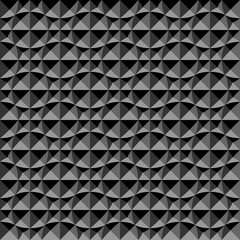 3D geometric pattern. Dark background and texture.