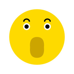 Frightened smiley icon