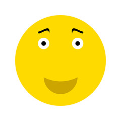 Happy smiley face emoticon