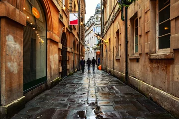 Zelfklevend Fotobehang Famous street in the center of Bristol, UK during the cloudy day. © Madrugada Verde