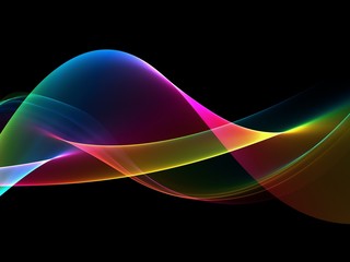 Elegant Abstract Colorful Wave