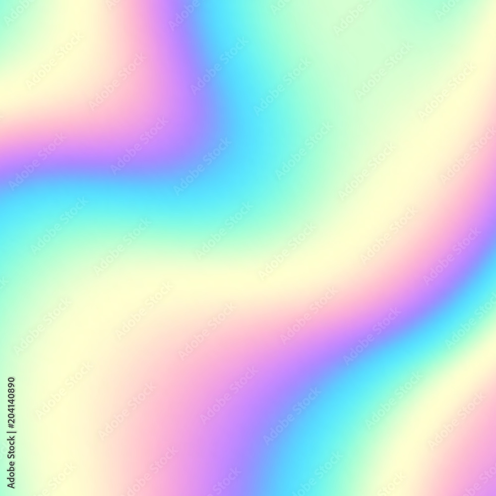Poster soft blending abstract gradient background vector. blur smooth background. holographic colors. vecto