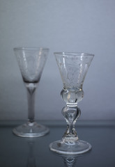 Glass and porcelain dishes 
