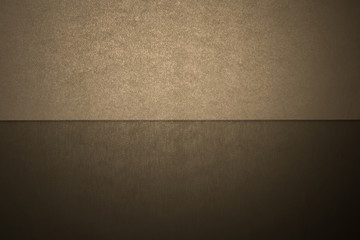 Gray background with reflection, divided into two equal parts by a horizontal line.