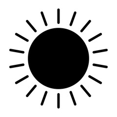 Sun Icon. Vector Simple Minimal 96x96 Pictogram