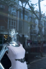 Obraz premium Wedding party dress shop