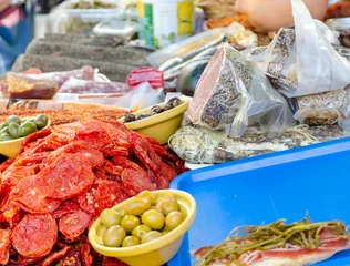 Fotobehang Wochenmarkt in Spanien auf Mallorca © SimonsArt-PhotoVideo