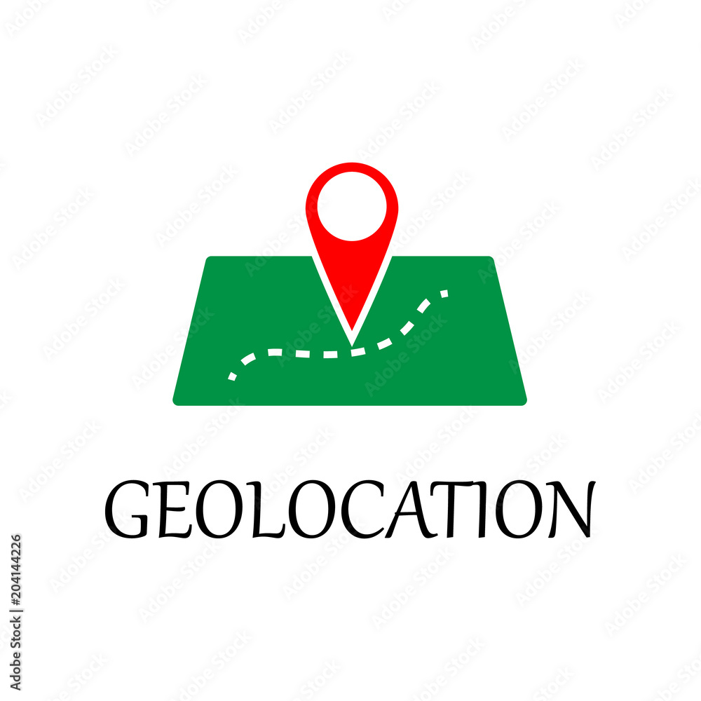 Aufkleber colored geo location icon. element of web icon for mobile concept and web apps. detailed colored geo