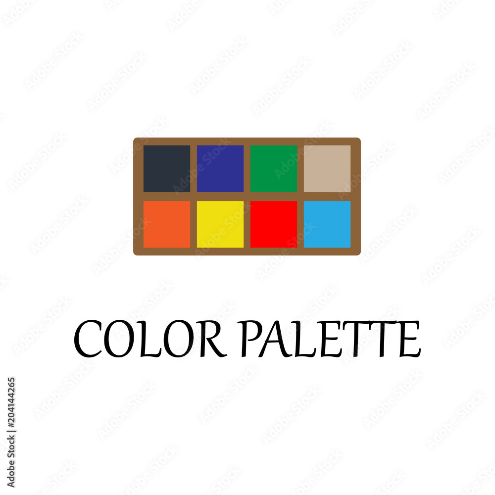 Aufkleber colored color palette icon. element of web icon for mobile concept and web apps. detailed colored co